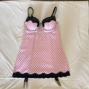 Victoria’s Secret Sexy Little things slip with garters.